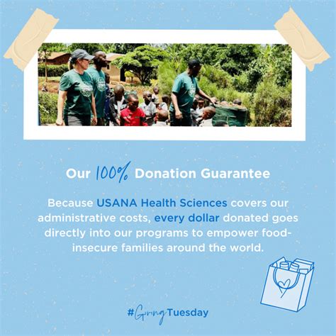 Give back with the USANA Foundation.